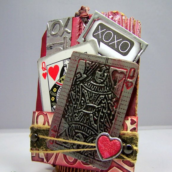 Sizzix Tim Holtz 3 pcs Alteration Texture Trades Poker Face Set - Picture 5 of 12